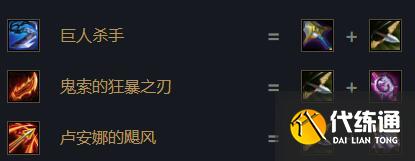 云顶之弈s6.5卢锡安出装 卢锡安装备搭配推荐